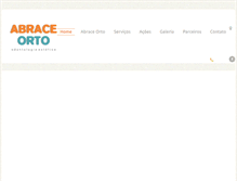Tablet Screenshot of abraceorto.com.br